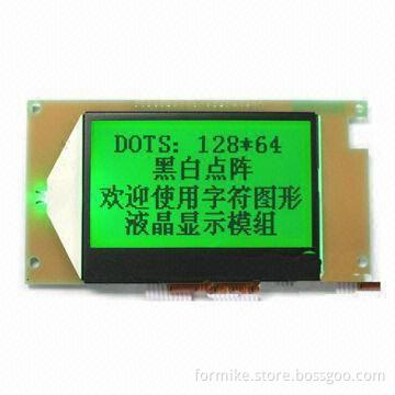 Graphics LCD Module with 65.40 x 37.80mm Viewing Area and 128 x 64 Pixels Resolution